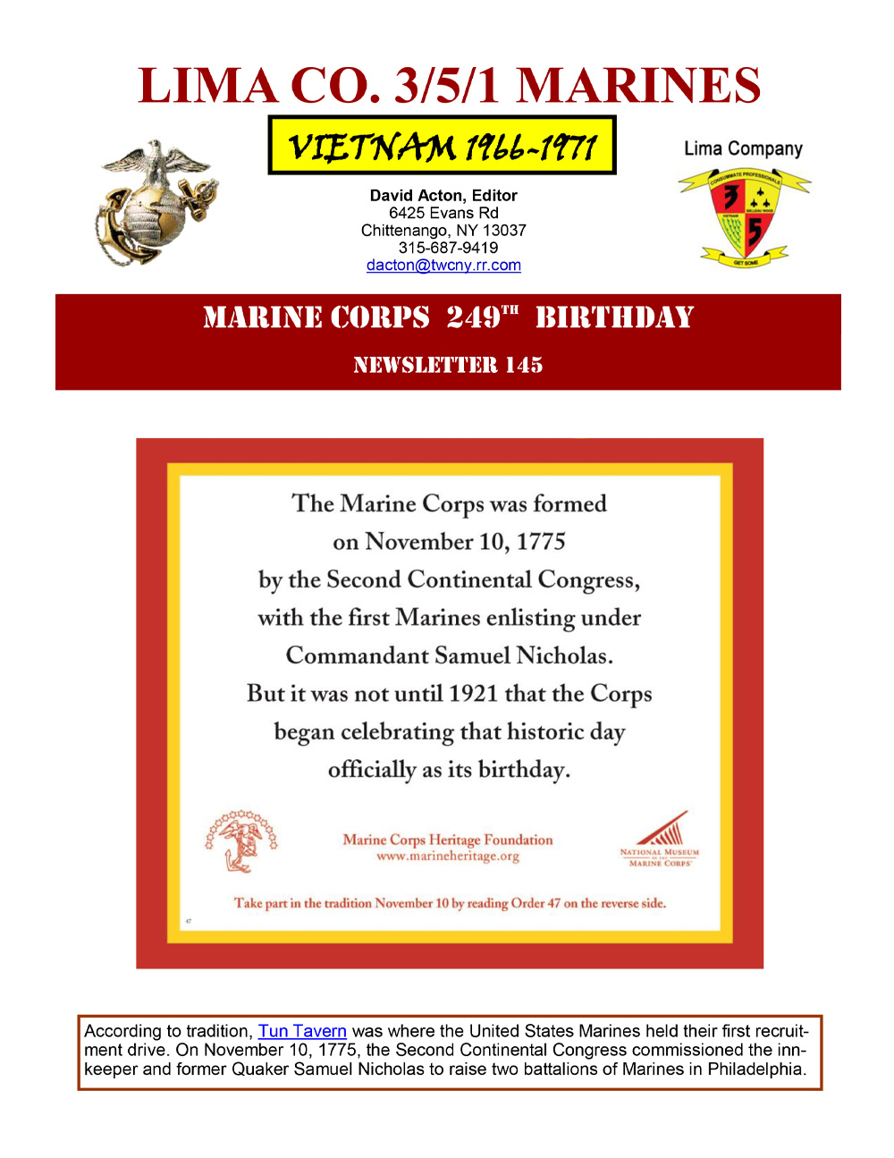 145 – Marine’s Birthday 2024